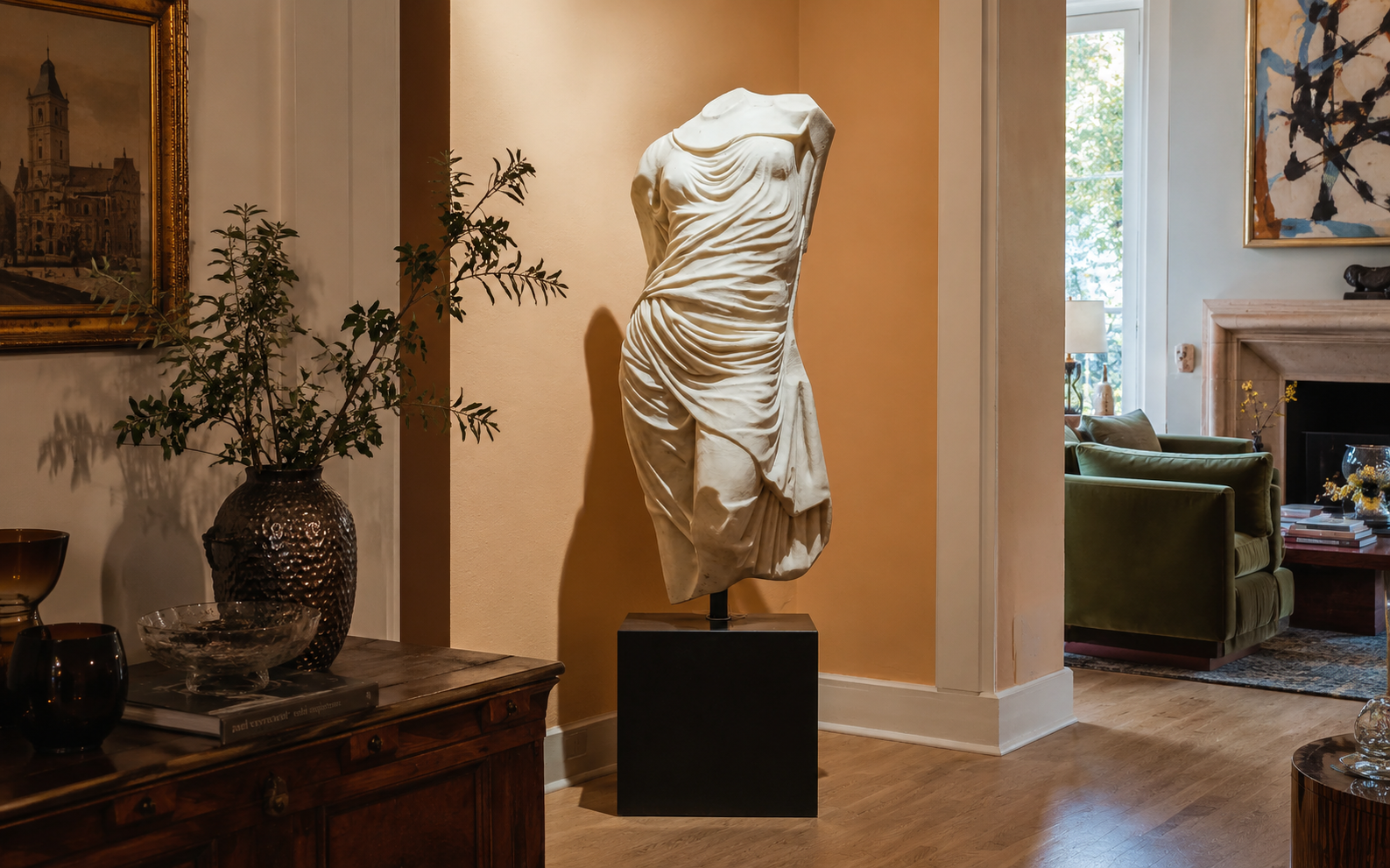 Greek Goddess Ceramic Sculpture